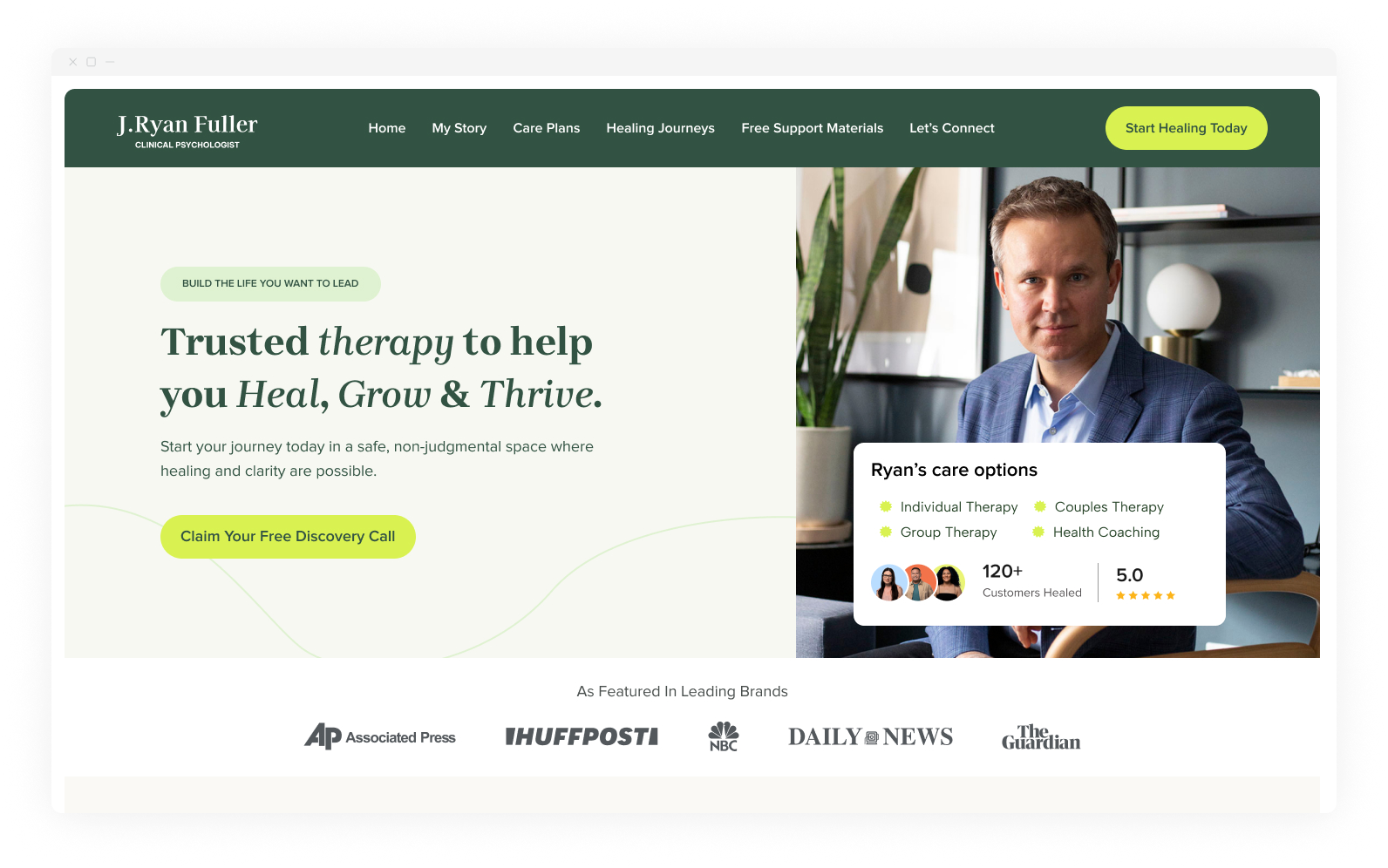 Website Design for Therapists